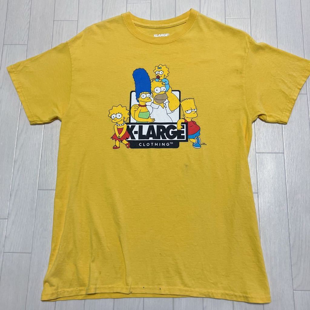 X-LARGE x THE SIMPSONS XLarge Simpson z сотрудничество MATT GRDENING принт короткий рукав футболка 