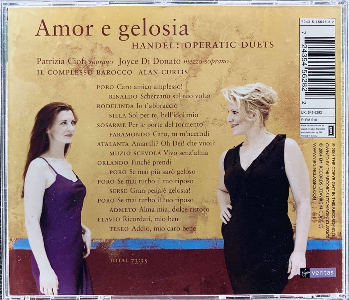 CD/ Amor e gelosia - ヘンデル：デュエット集 / ツィオフィ(S)、ドナート(Ms)_画像2
