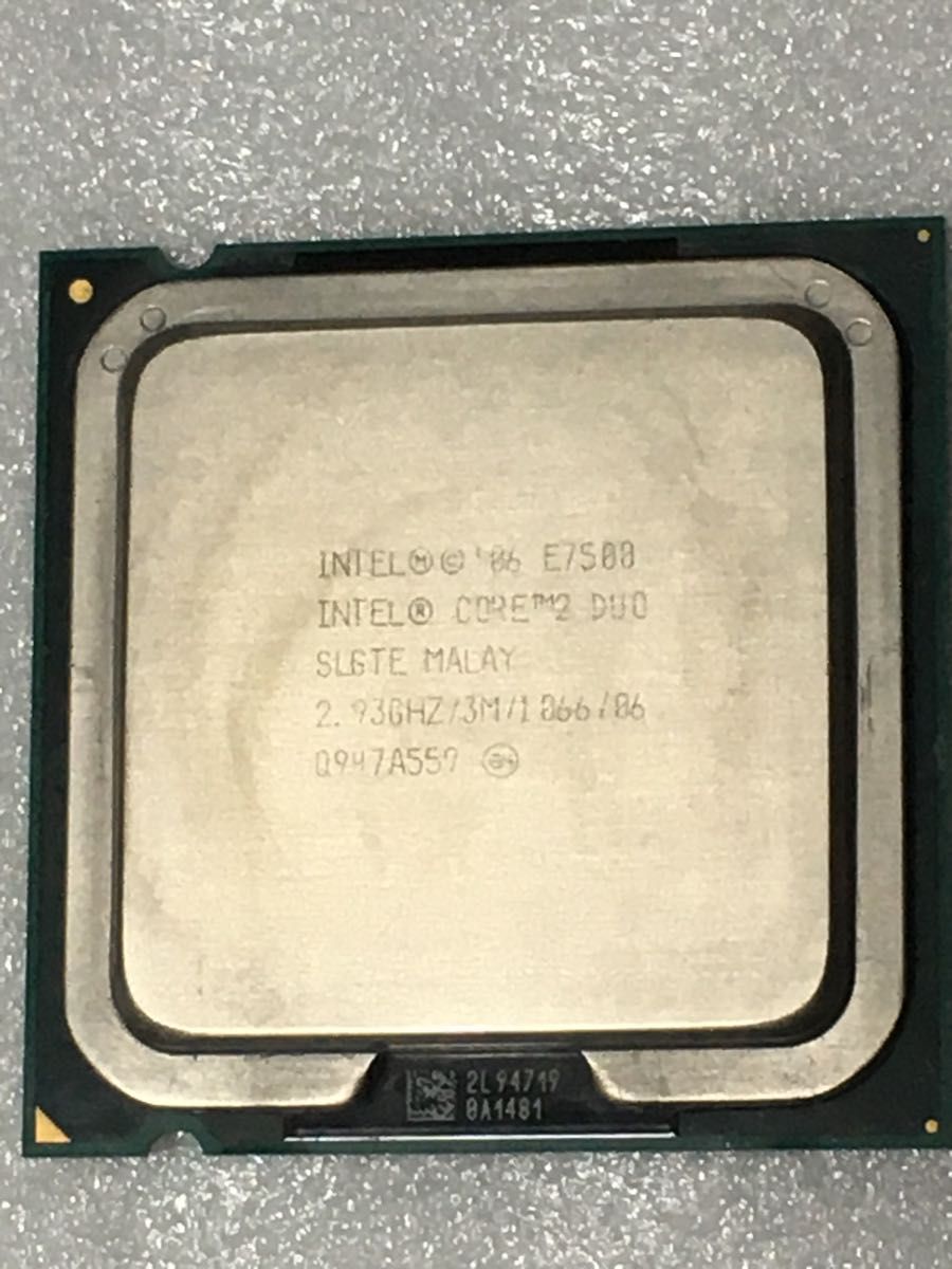 Intel Core 2 Duo E7500 2.93GHz 3M FSB 1066 LGA775 インテル CPU