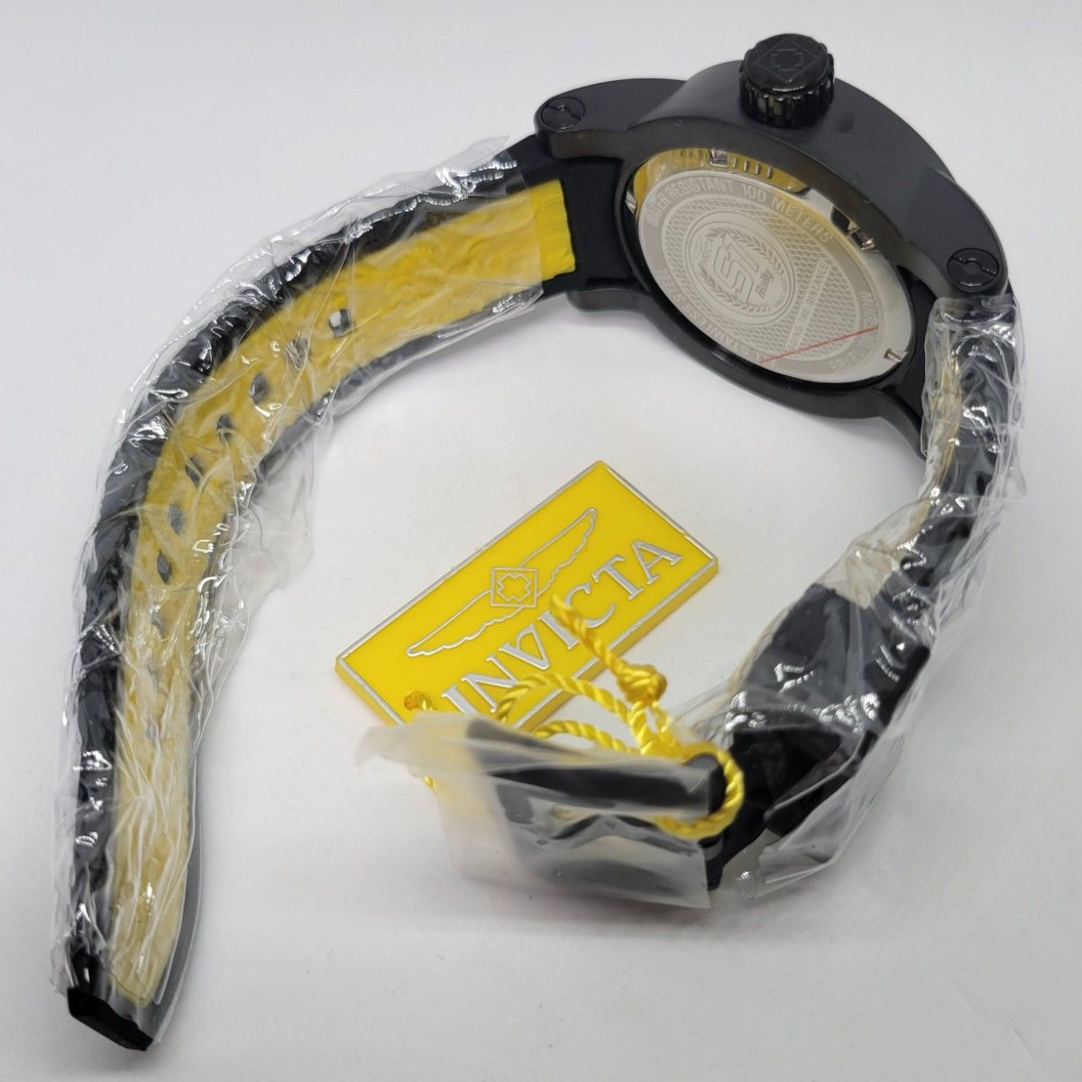 《実用性◎》Invicta インビクタ 12789 48mm S1 Rally ninja(忍者) デイデイト ブラック＆イエロー