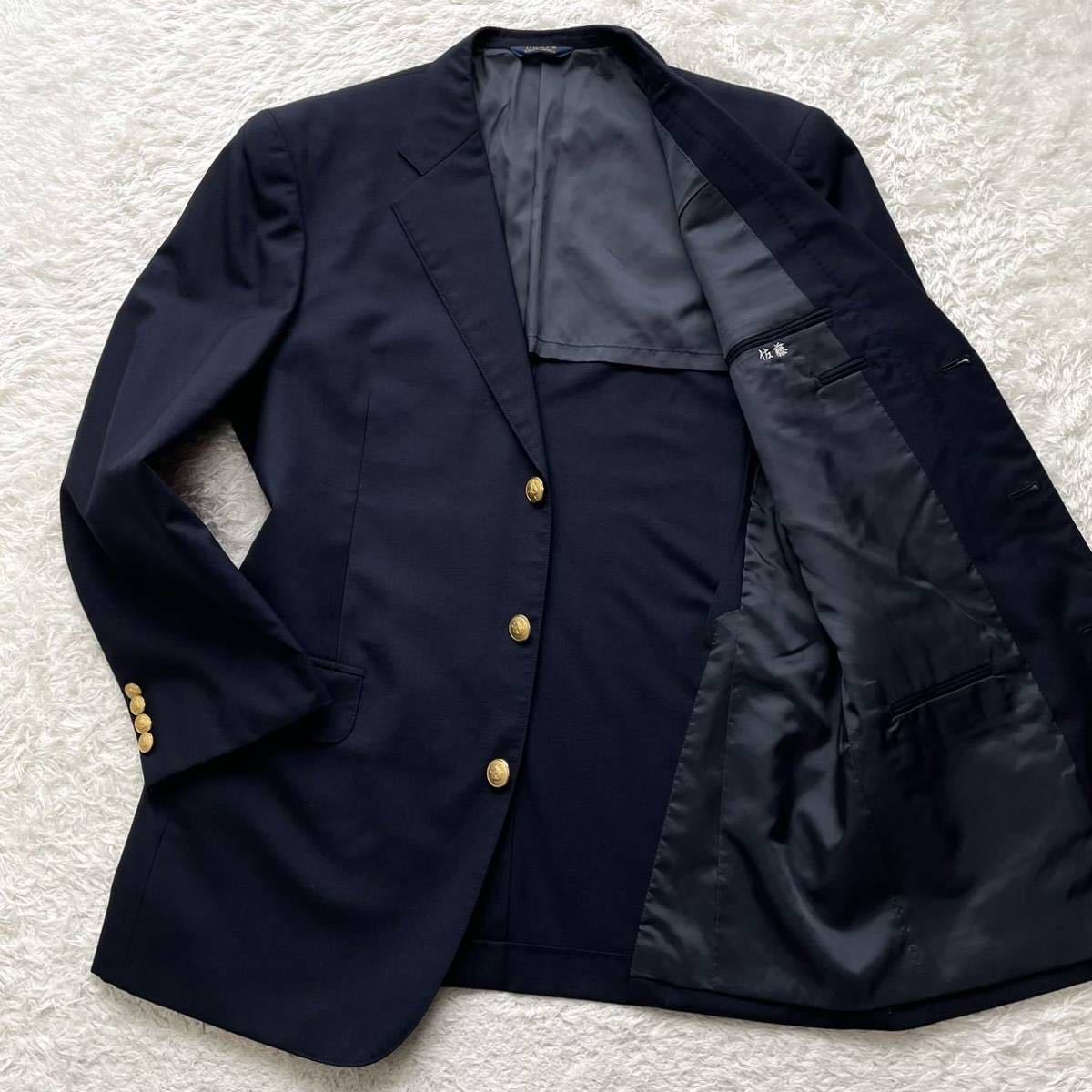 極美品XL位◎チャップスラルフローレン CHAPS Ralph Lauren 紺ブレザー