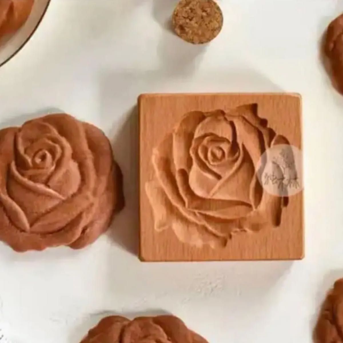 新品 スペキュロス型 バラ 薔薇 木製 クッキー型 お花 かわいい｜PayPayフリマ
