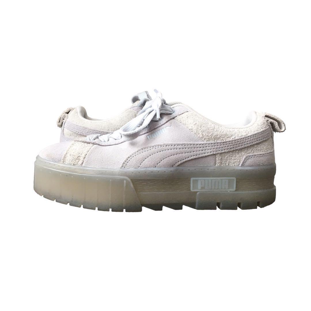 美品 PUMA MAYZE MONO Arctic Ice 超厚底スニーカー