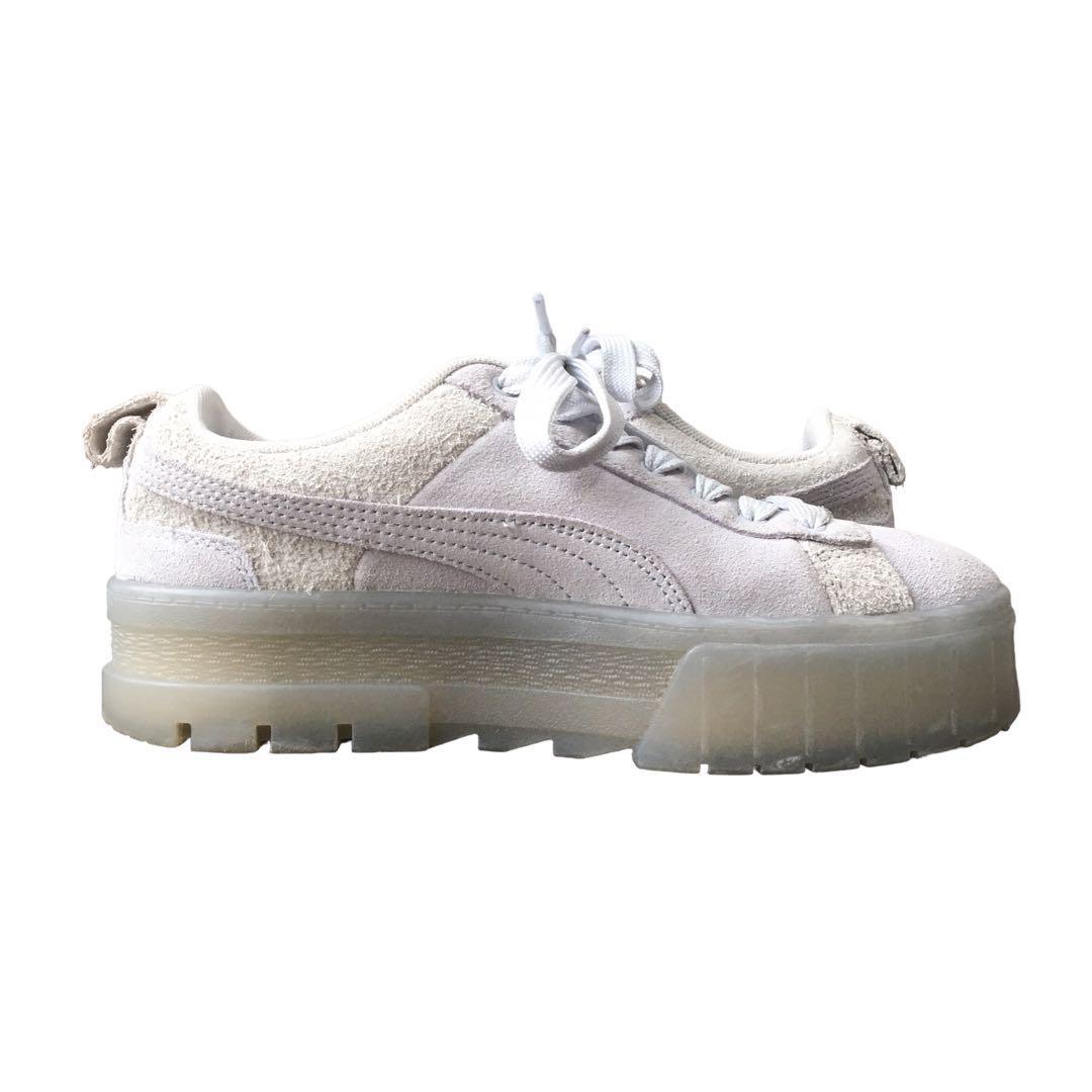 美品 PUMA MAYZE MONO Arctic Ice 超厚底スニーカー