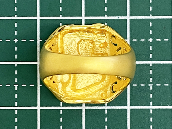  Prima Gold 24 gold signet ring 10.4g 12 number dragon Dragon motif * 24K ring 