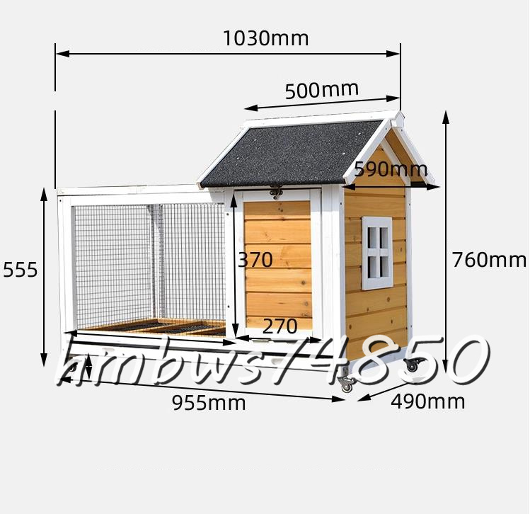 * beautiful goods * high quality * chicken small shop . is to small shop pet holiday house house wooden rainproof . corrosion rabbit chicken small shop breeding outdoors .. garden cleaning easy to do gray 