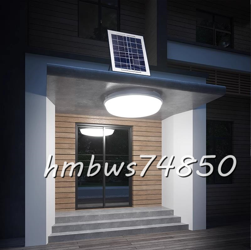 新品 LEDシーリングライト ソーラーライト リモコン付き ガーデンライト 室内 天井照明 寝室 リビング ベランダ 電線・10M/100W_画像4