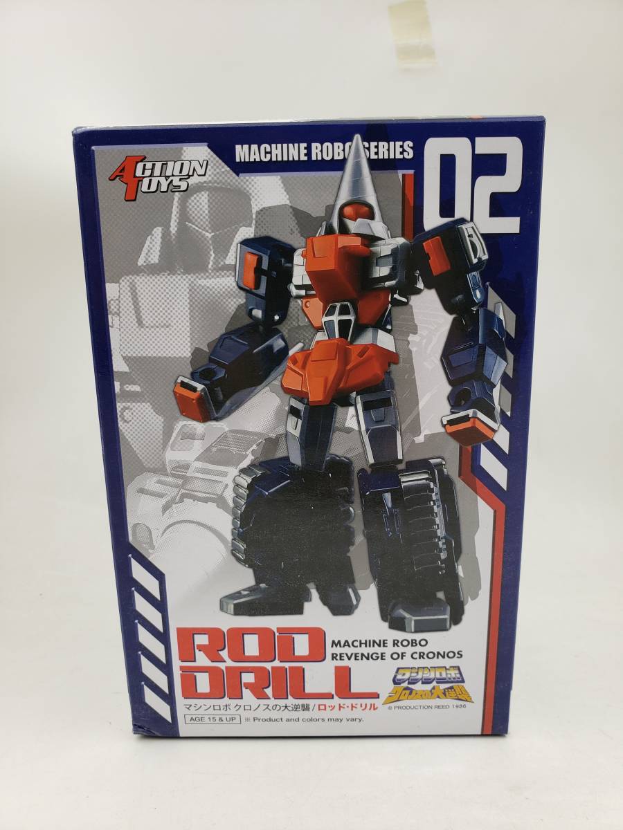 新品 未開封 マシンロボ クロノスの大逆襲 02 ロッド・ドリル 変形可能 フィギュア アクショントイズ ACTION TOYS アートストーム