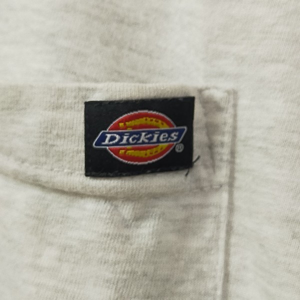 ディッキーズ　半袖Ｔシャツ　ワンポイント刺繍タグ　ＤＩＣＫＩＥＳロゴ　無地　ゆるだぼ　クルーネック　ビッグサイズ　一点もの_画像3