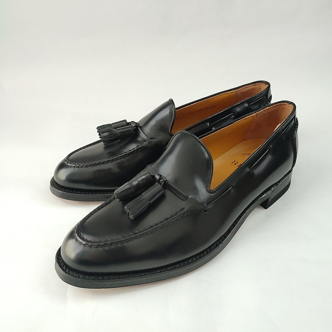 REGAL リーガル Uチップ タッセルローファー 25.5 ドレスシューズ ビジネス 革靴 レザー ブラック 黒 f53