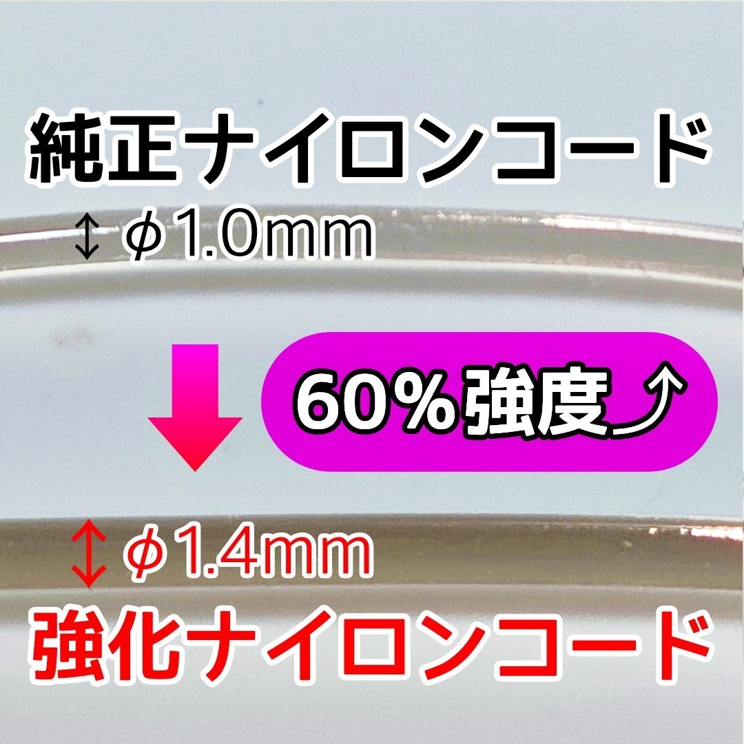 【草刈健太郎くん】電動草刈機用 強化替刃φ1.4mm 最強ナイロンコード ナイロンライン 7個分 長寿命 ロングライフ 作業効率アップに!!②