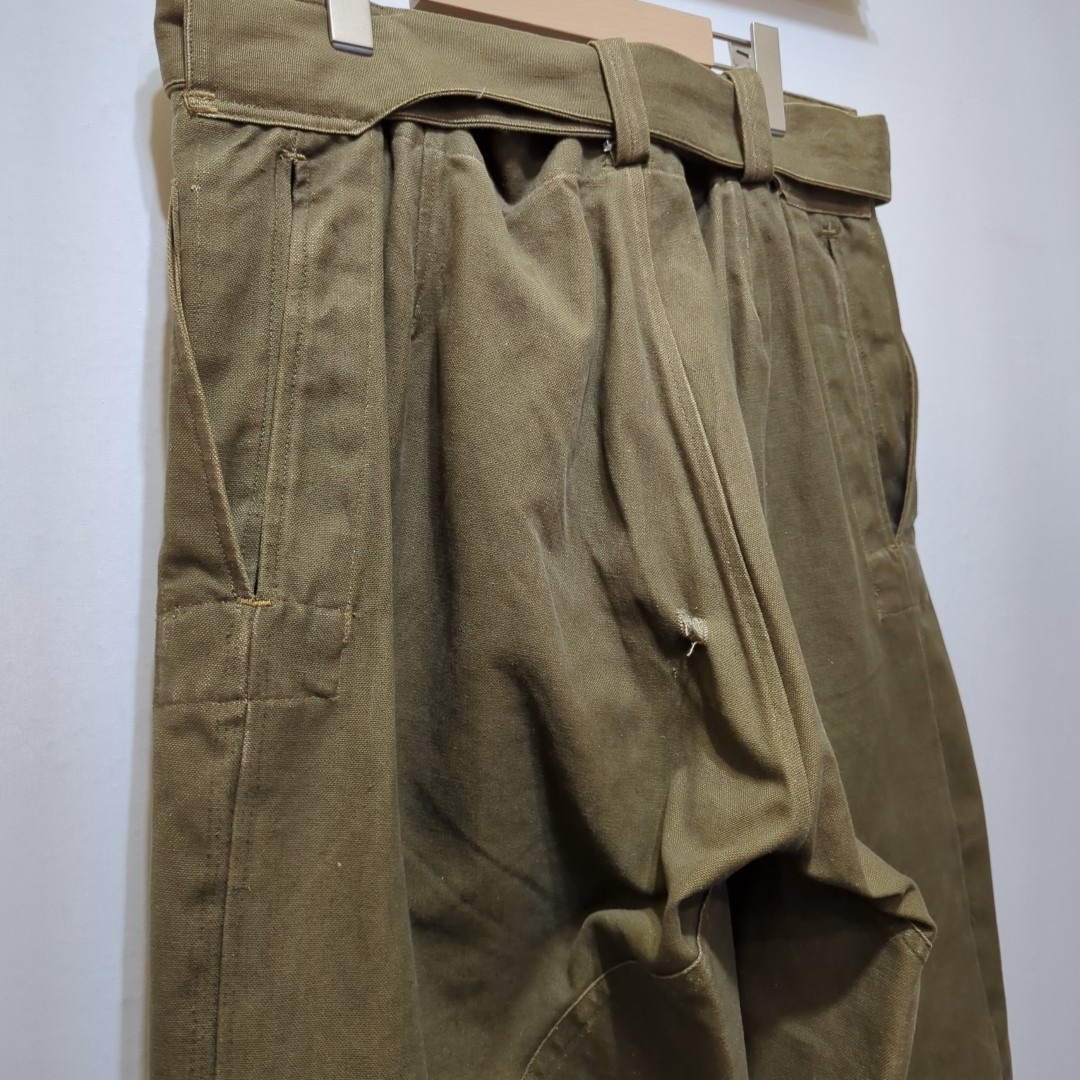 40〜50年代 ヴィンテージ フランス軍 モーターサイクルパンツ メンズ L