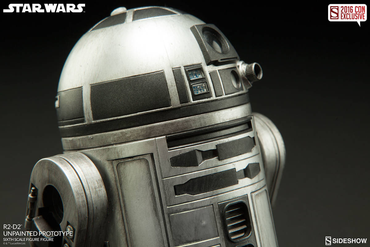1/6 サイドショウ 来場限定 ヒーロー・オブ・レベリオン R2-D2 未塗装プロトタイプ版 国内250体限定_画像6