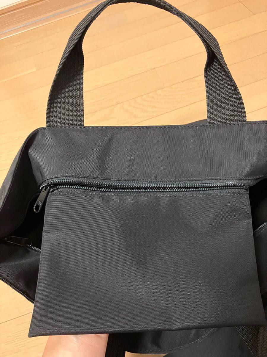 美品エルベシャプリエ2925N舟型トートバッグL ノワール