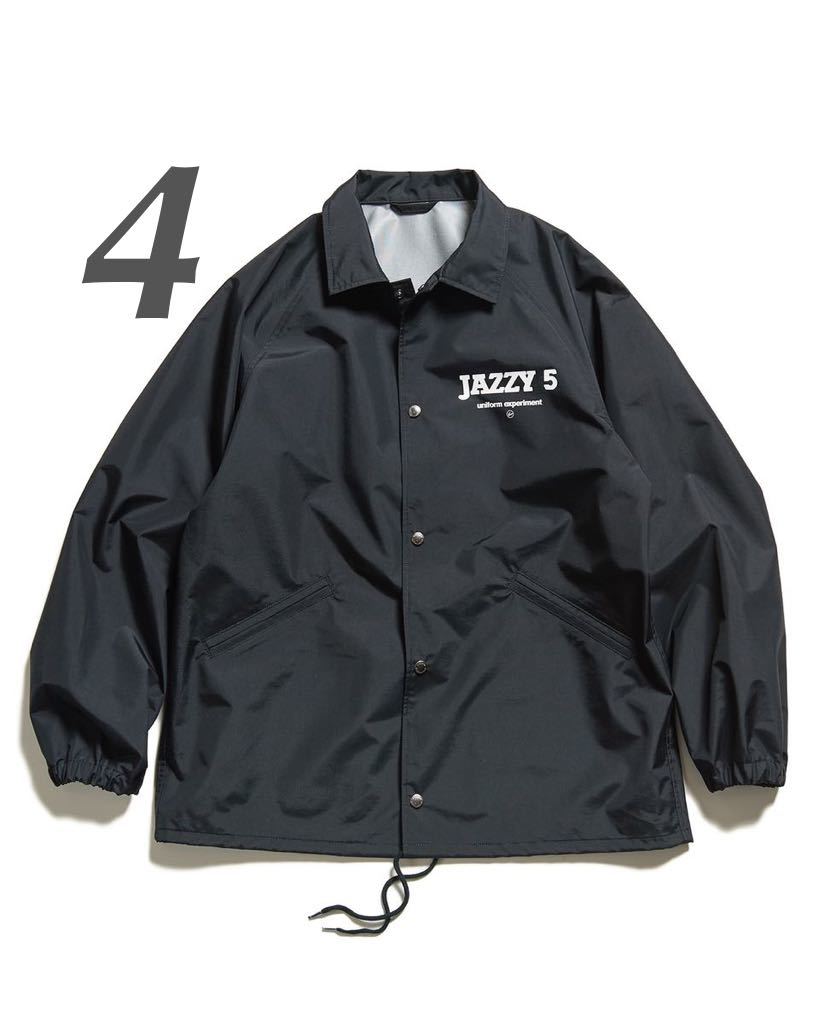 【超ポイントバック祭】 5 JAZZY / JAY JAZZY : FRAGMENT 23SS experiment uniform COACH コーチジャケット fragment XL 4 BLACK JACKET ジャケット、上着