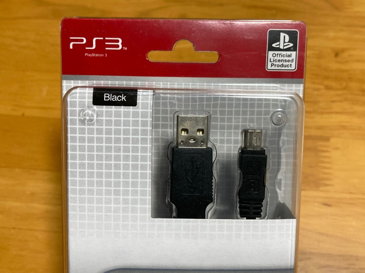 PS3専用　USB接続ケーブル (3m) Black USB LINK CABLE  周辺機器　プレイステーション3用