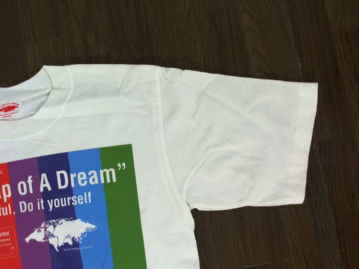 ☆ゆず【YUZU ARENA TOUR 2004】2004年ツアー サマーバージョン『The Map of A Dream』半袖Tシャツ 白 USA製_画像4