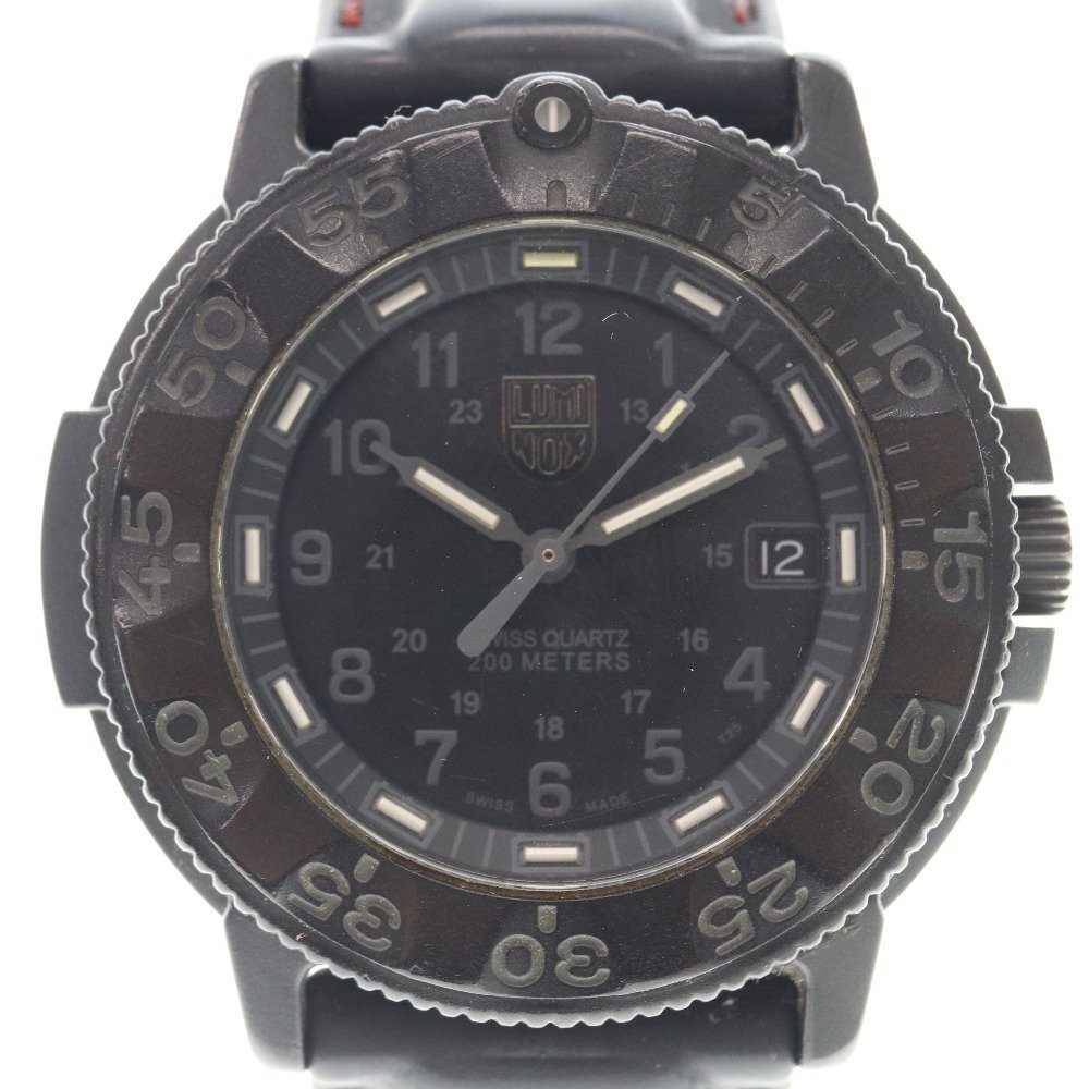 LUMINOX ルミノックス 腕時計 3000/3900 v3 総重量約250g 文字盤黒 クォーツ腕時計 メンズ ファッション 動作未確認