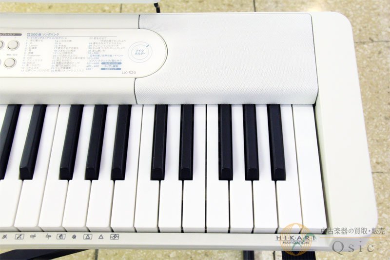 [極美品] CASIO LK-520 光る鍵盤で楽しくピアノ練習！初めての方にもおすすめの電子キーボード！ 2022年製 [RJ287]_画像9