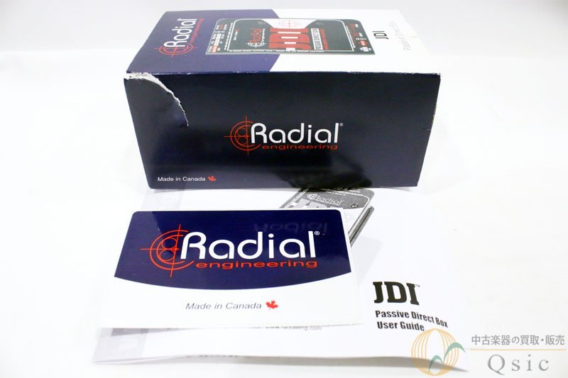 [極美品] Radial JDI 色付けなくピュアなサウンドを得られるパッシブダイレクトボックス [VI957]