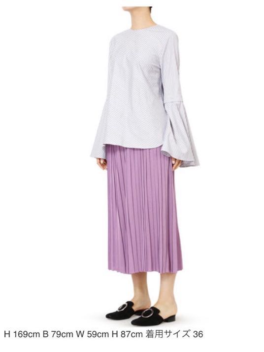  Le Ciel Bleu regular price 20520 jpy knitted pleated skirt pleated skirt lavender 36 18629