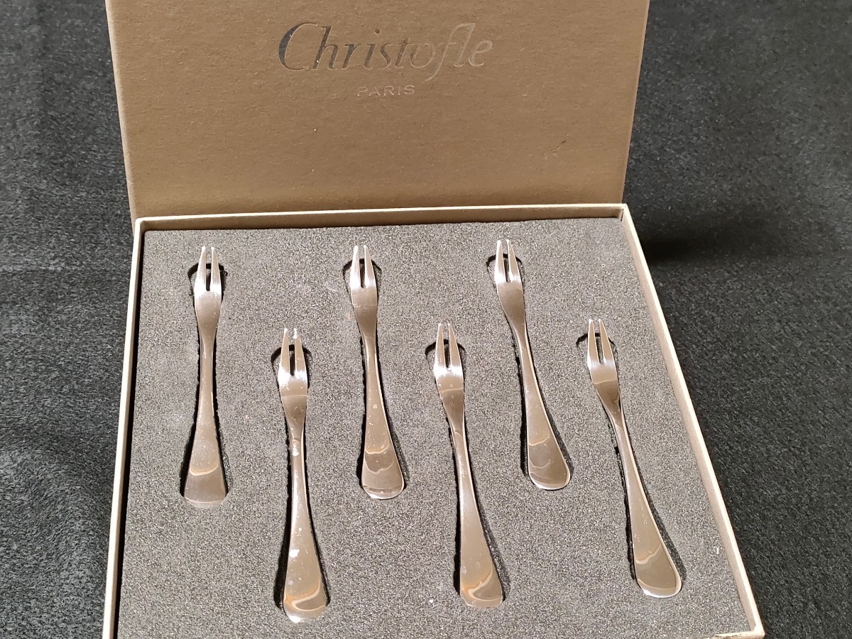 受賞店舗】クリストフル GALEA ギャレア 6本セット デザート フォーク