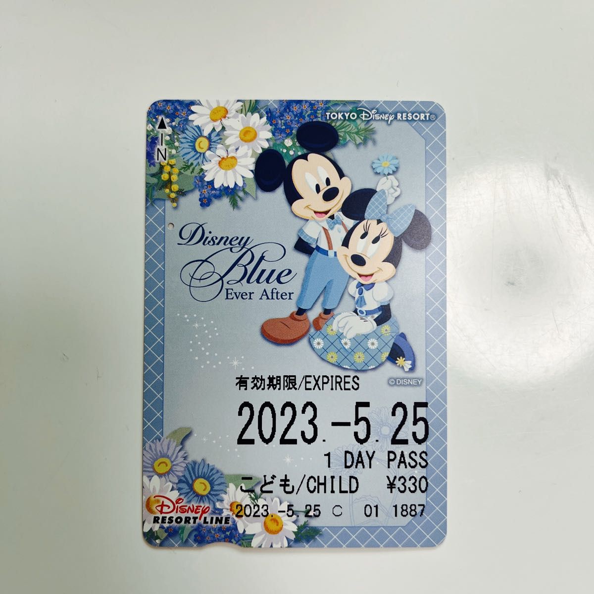 ディズニーリゾートライン 切符 使用済み ミッキー ミニー Disney Blue