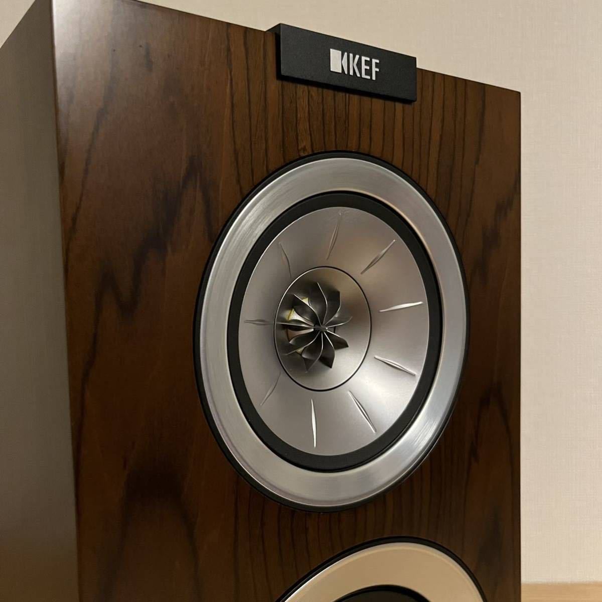 美品】KEF R300 ブックシェルフスピーカー ウォルナットペア | www