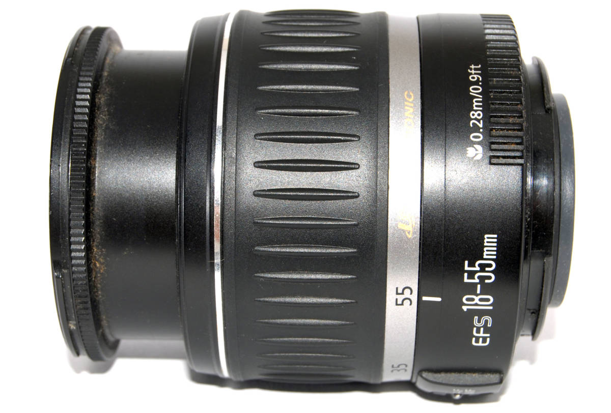 ◆初心者入門＆極上美品◆ Canon キャノン EF-S 18-55mm F3.5-5.6 Ⅱ USM 付属品多数有り_外観は中古品にしては使用感は少なく綺麗★