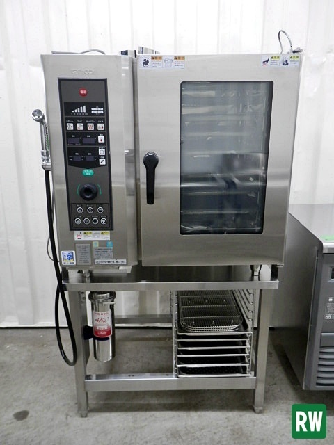 スチームコンベクションオーブン ガス式 タニコー TSCO-61GBCL 棚7段 LPガス スチコン 2015年製 業務用 厨房機器 [3-197092]