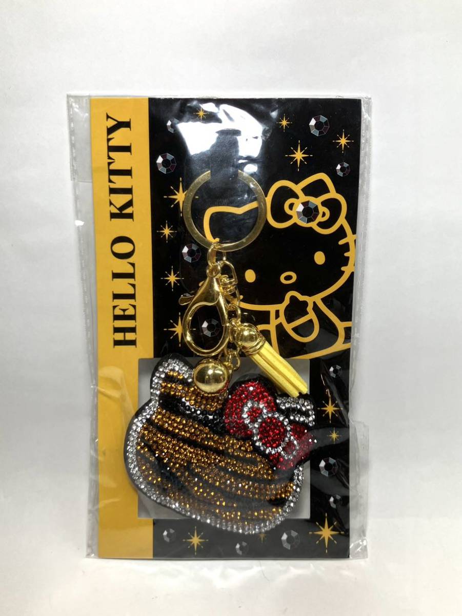 日本限定 サンリオ ハローキティ タイガー ラインストーン チャーム キーホルダー 未開封 キティちゃん トラ Hello Kitty_画像1