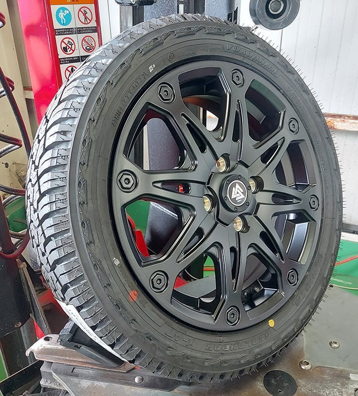 ハイゼットジャンボ エヴリィ ウェイク ハスラー ヨコハマ ジオランダー X-AT G016 165/60R15 165/65R15 タイヤホイール 16インチ_画像2