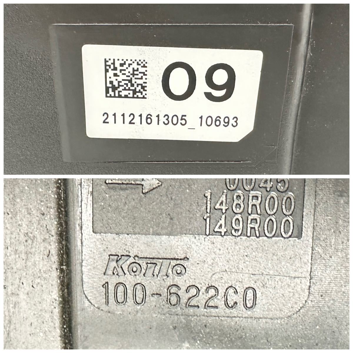 50629 破損無し シビック ハッチバック FL1 純正 右 ヘッドライト LED KOITO 100-622C0 刻印 09_画像10