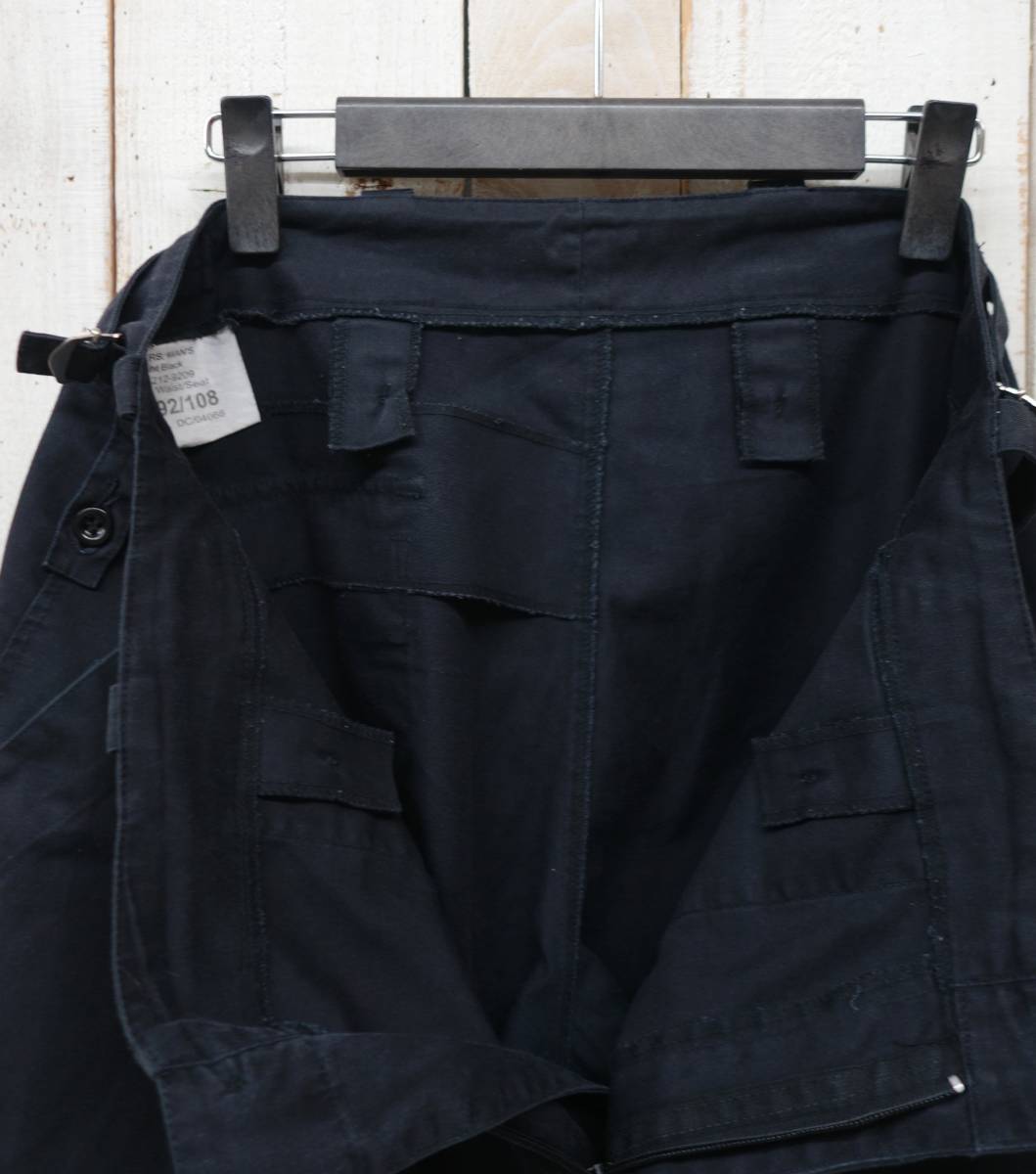  vi nte-ji Europe old clothes *BRITISH ARMY England army * light weight trousers fa tea g pants cargo pants *BLACK