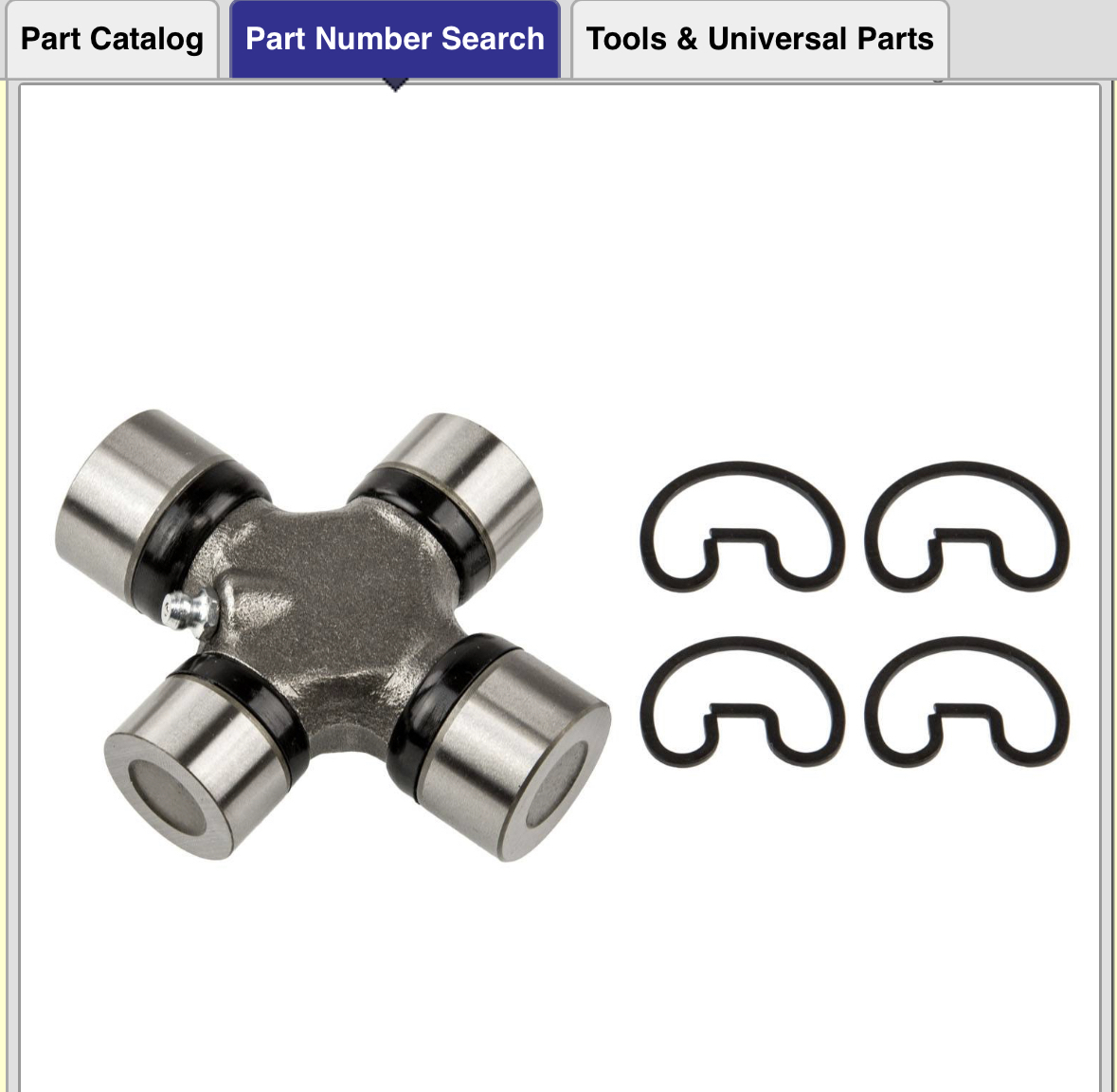  universal joint U joint 1310×1350 unusual shape search Ford 9 Impala Ricci Monde 95-0460