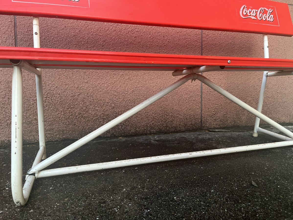 コカ・コーラ アルミ製 コカコーラベンチ アルミベンチ レトロ コーラ