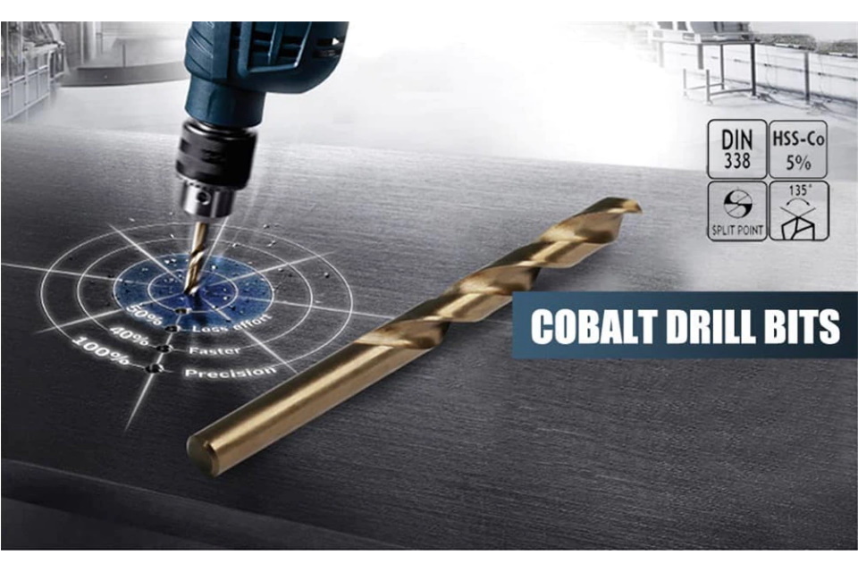  cobalt is chair drill 19pcs case deformation, dent equipped. outlet k1977