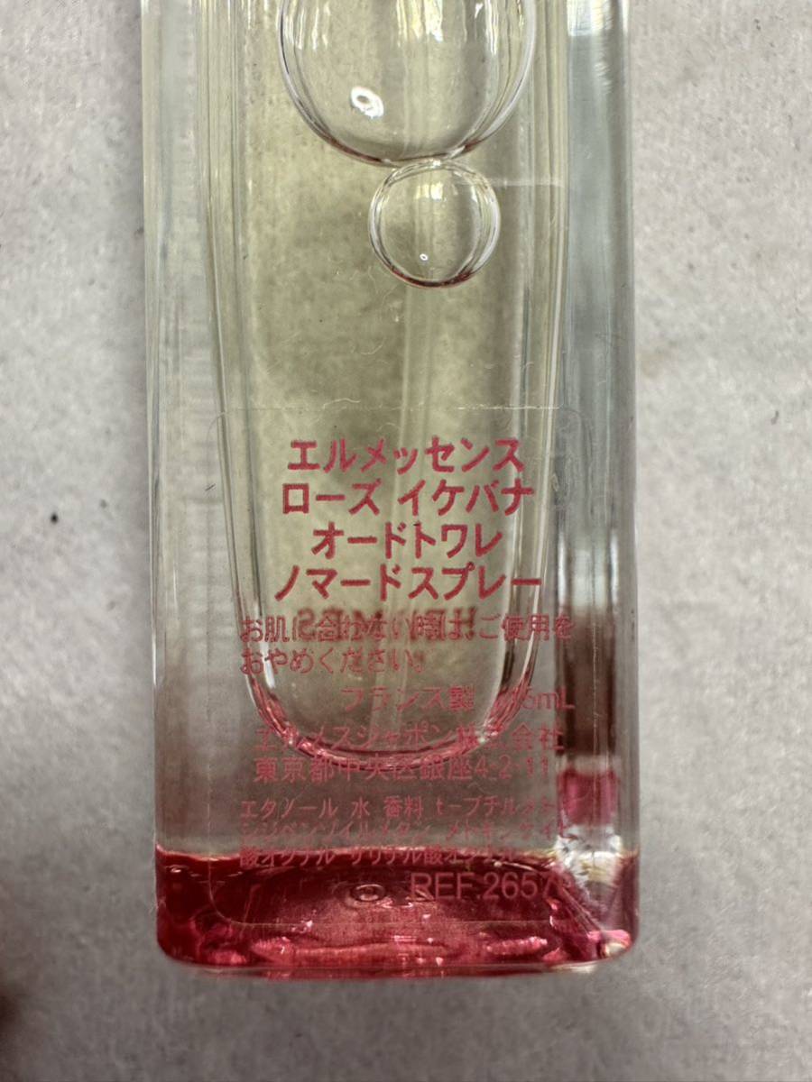 未使用品４本　エルメス　HERMES　HERMESSENCE エルメッセンス　ローズ イケバナ＆オスマンサス　ユンナン　オードトワレ　スプレー　15ml_画像4