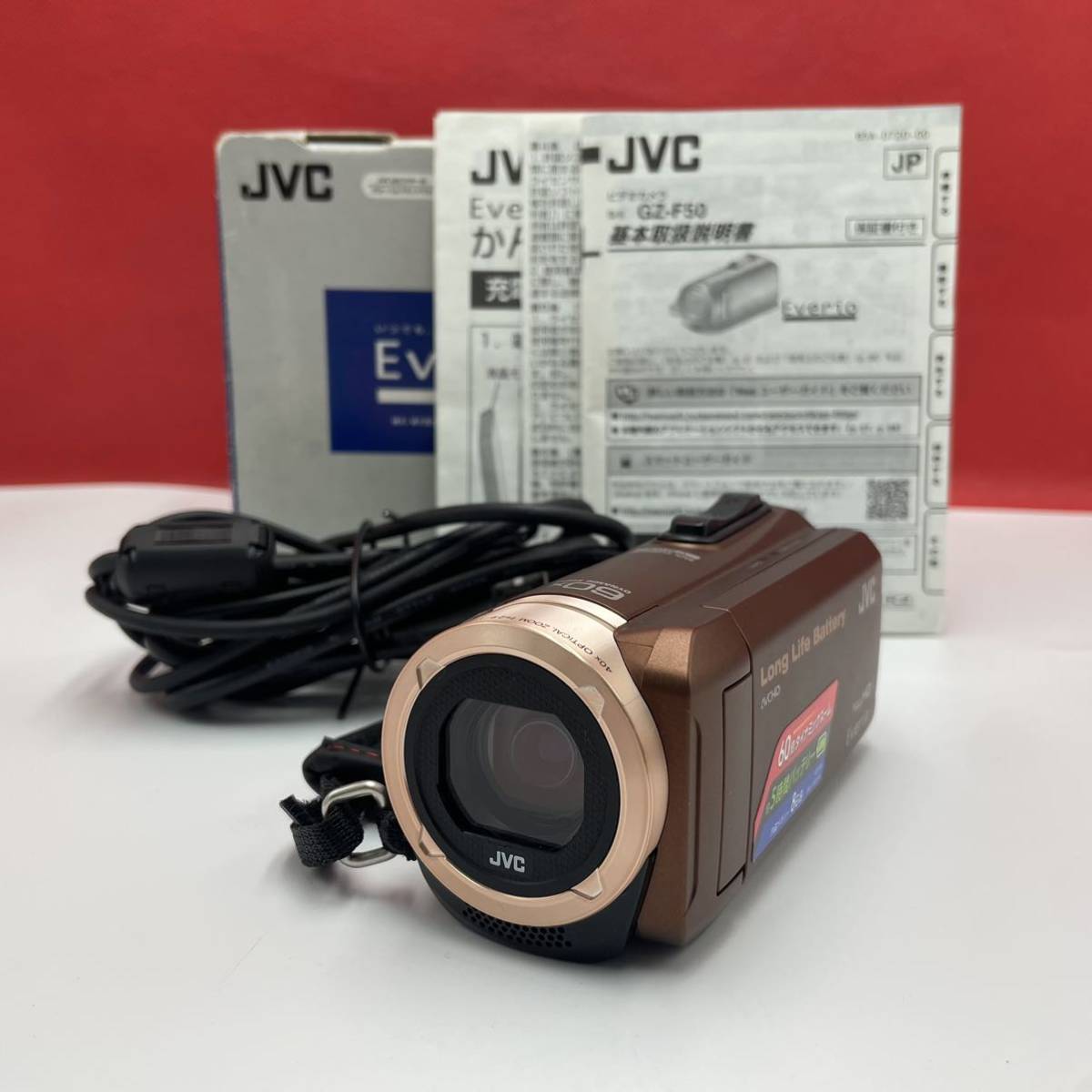 Yahoo!オークション - A JVC Everio GZ-F50-T ブラウン デジタルビデ