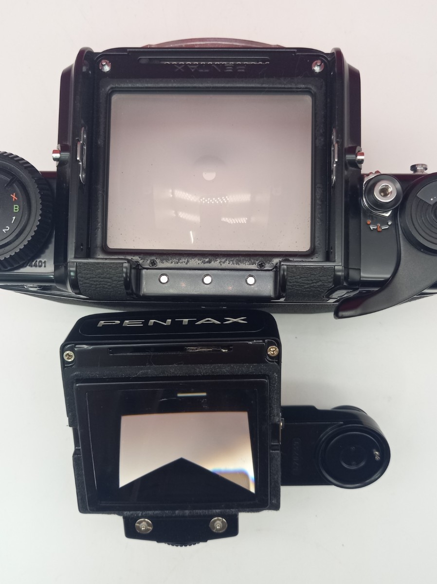 □A PENTAX 67 TTLファインダー付 ボディ 本体 中判カメラ フィルム