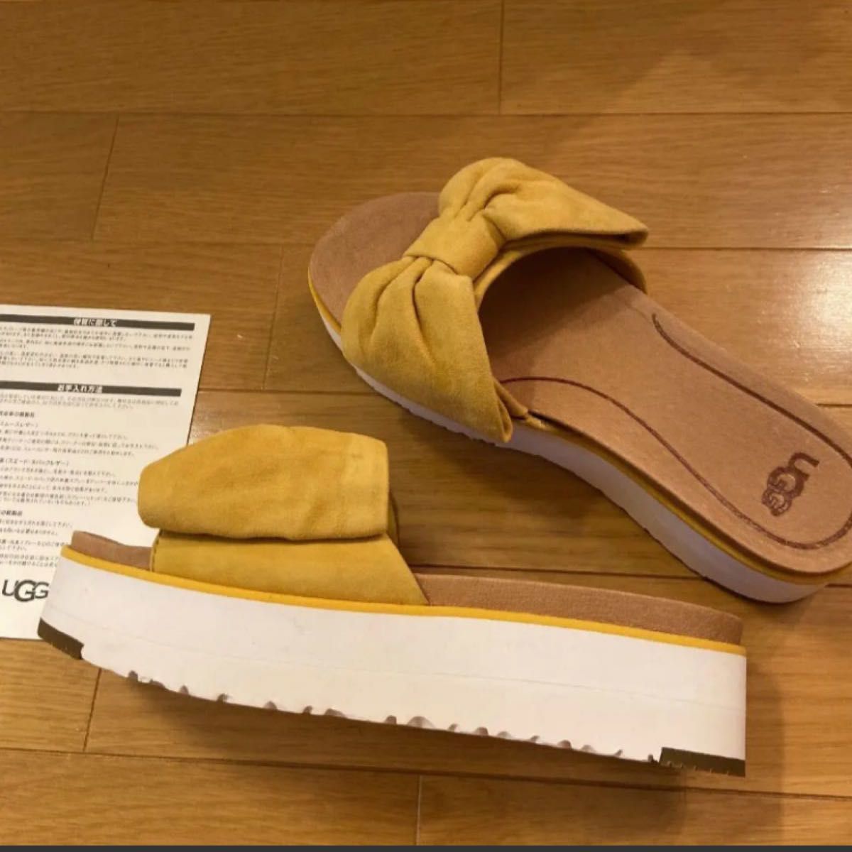 新品 UGG アグ 厚底 リボンサンダル｜PayPayフリマ