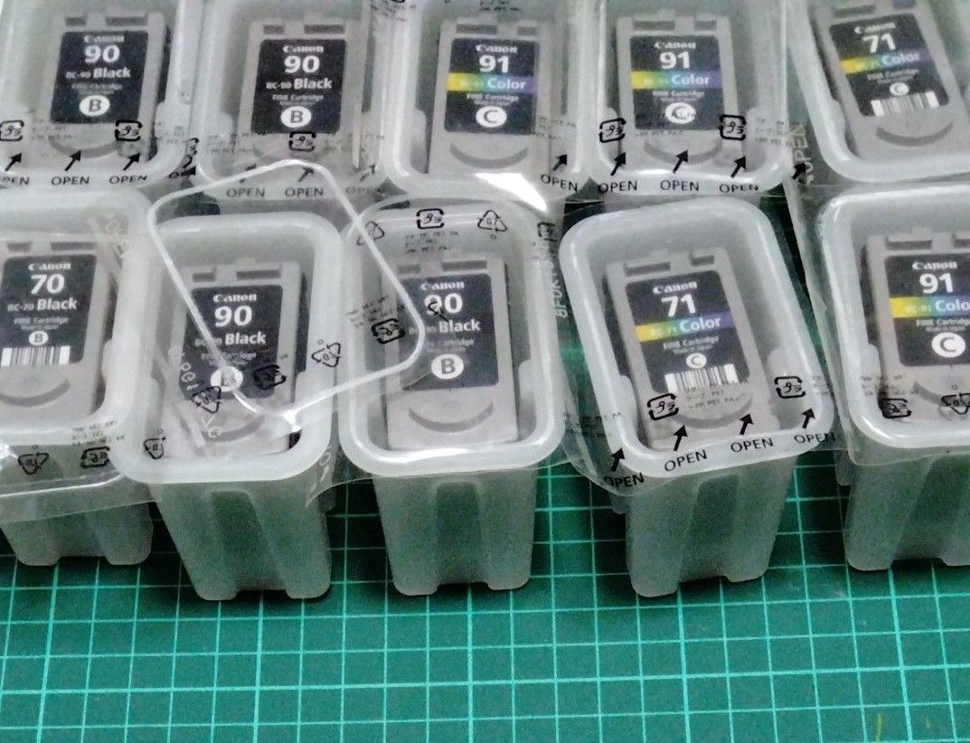 CANON純正 使用済みインクカートリッジ10個セット BC-70 BC-71 BC-90
