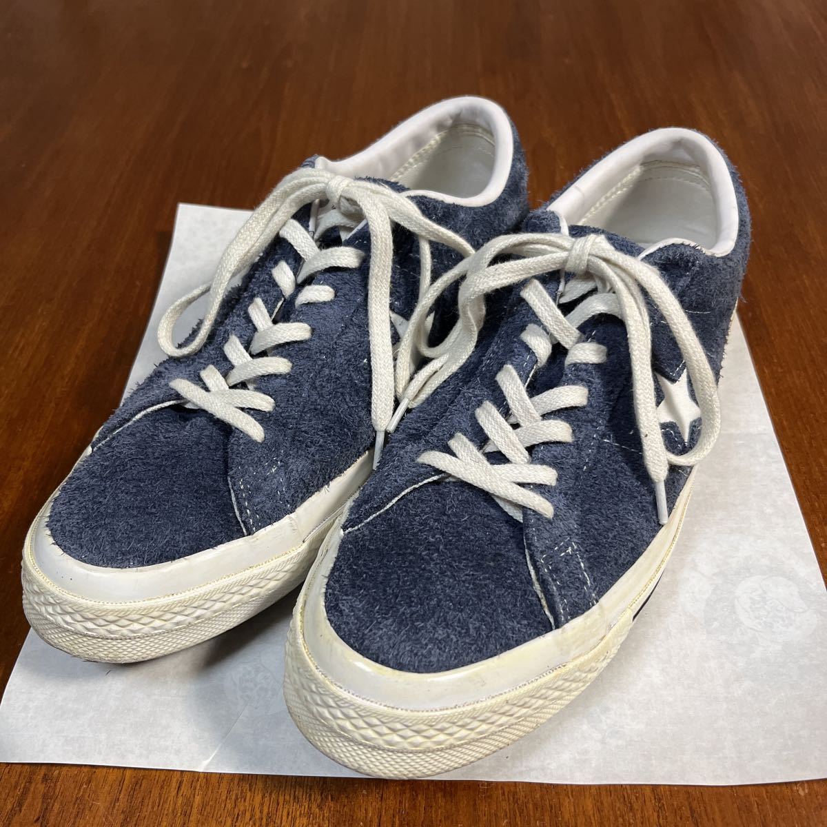 CONVERSE CT70 ONE STAR OX NAVY / WHITE / WHITE SUEDE US9 27 5cm