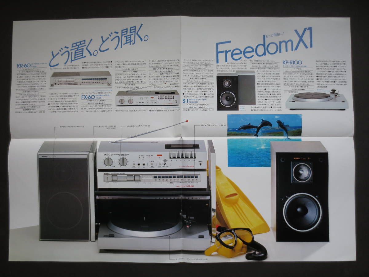 カタログ TRIO トリオ システムステレオ Freedom X1 1980年3月_画像7