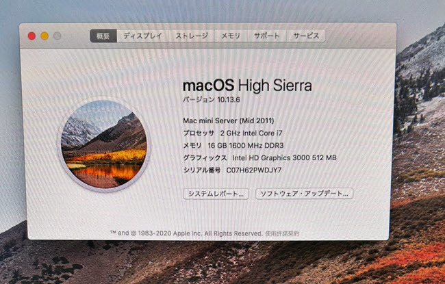 特価ブランド 2- Apple 10.13.6 Sierra High MacOS 480GB(新品未使用品