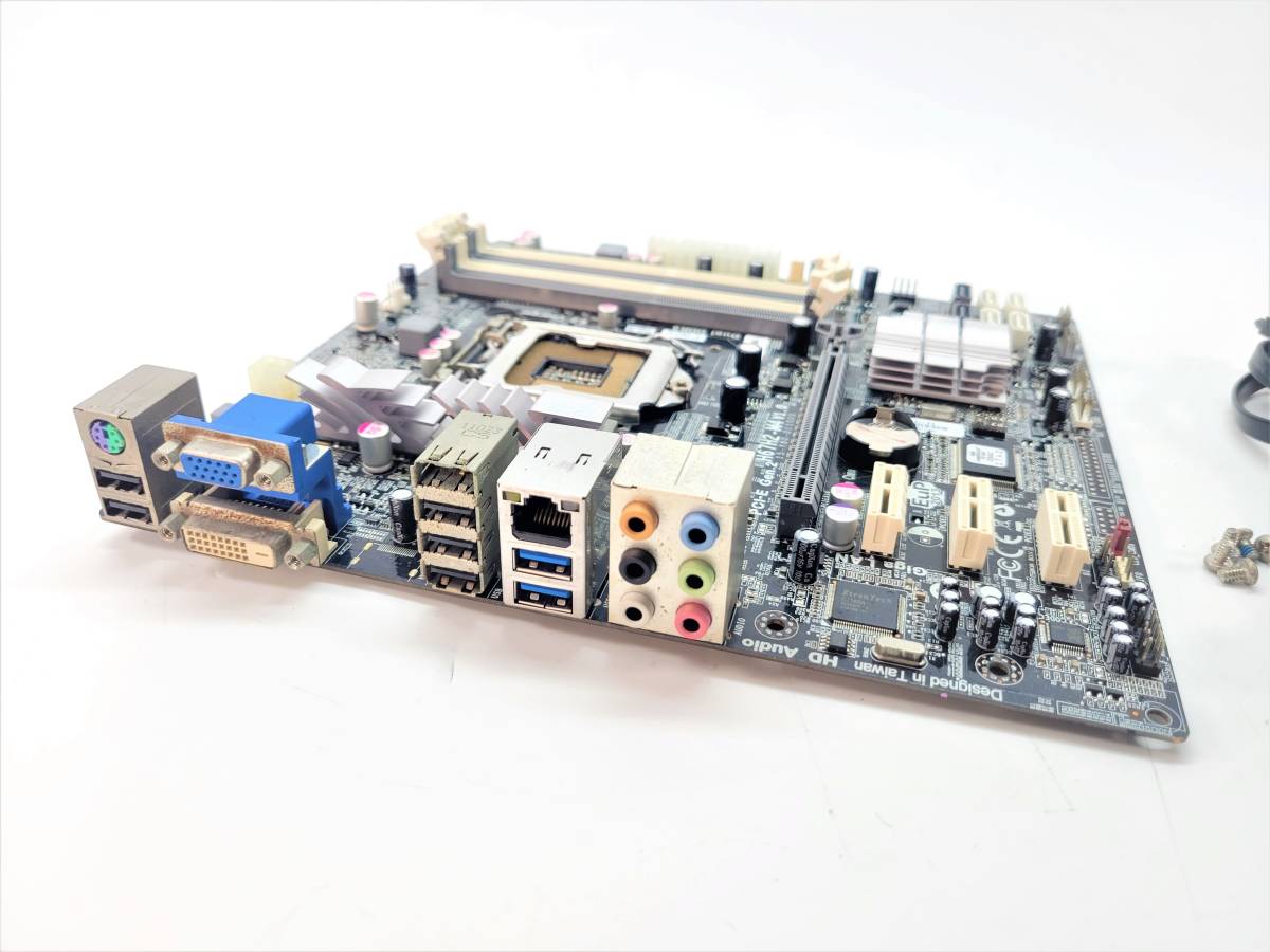 【中古・動作PC取り外し品】ECS製 MicroATXマザーボード H67H2-M4 LGA1155_画像2