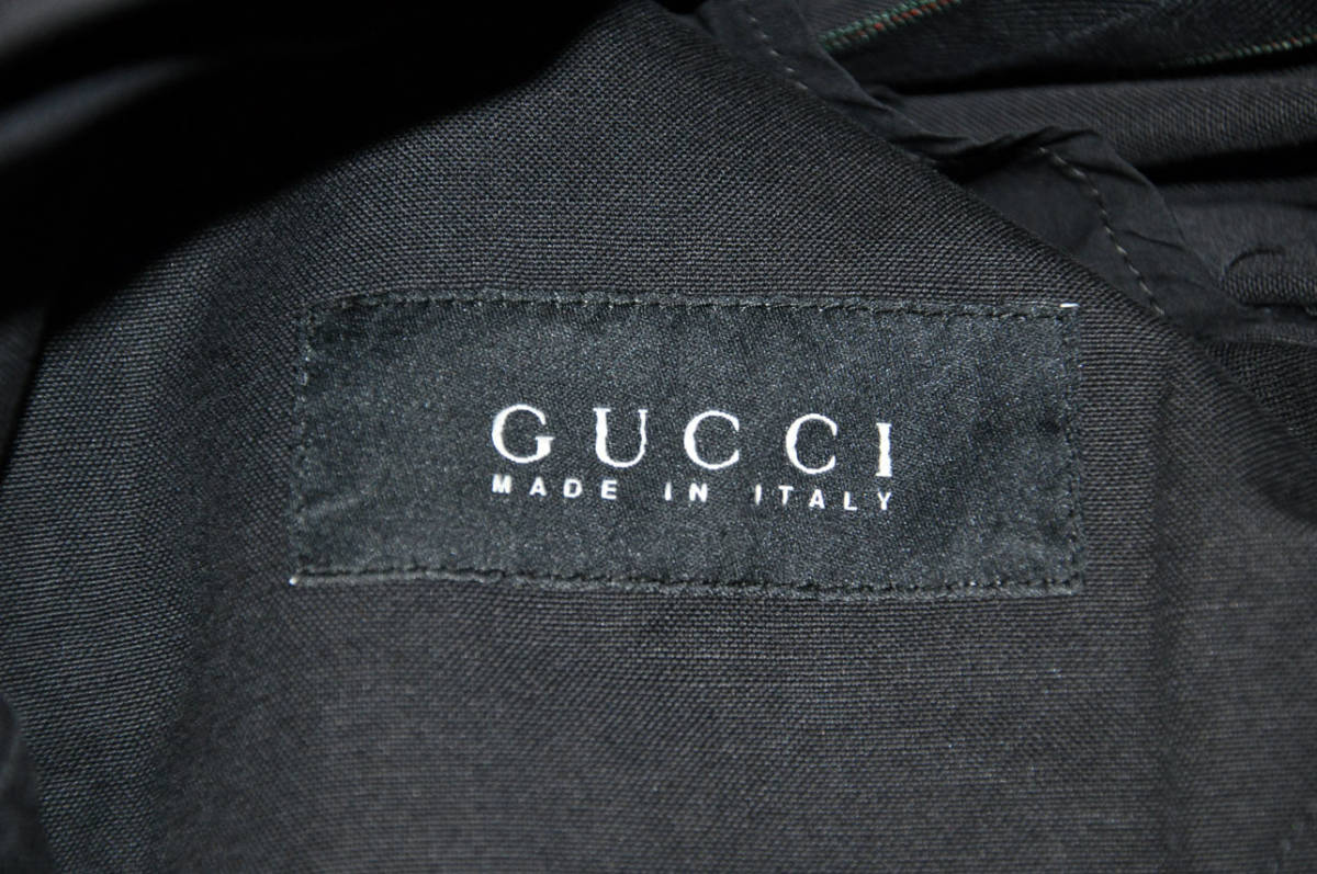  примерно 80%Off Gucci Gucci хлопок linen( kana pa) Safari жакет поле жакет 44 черный блузон Tom Ford 