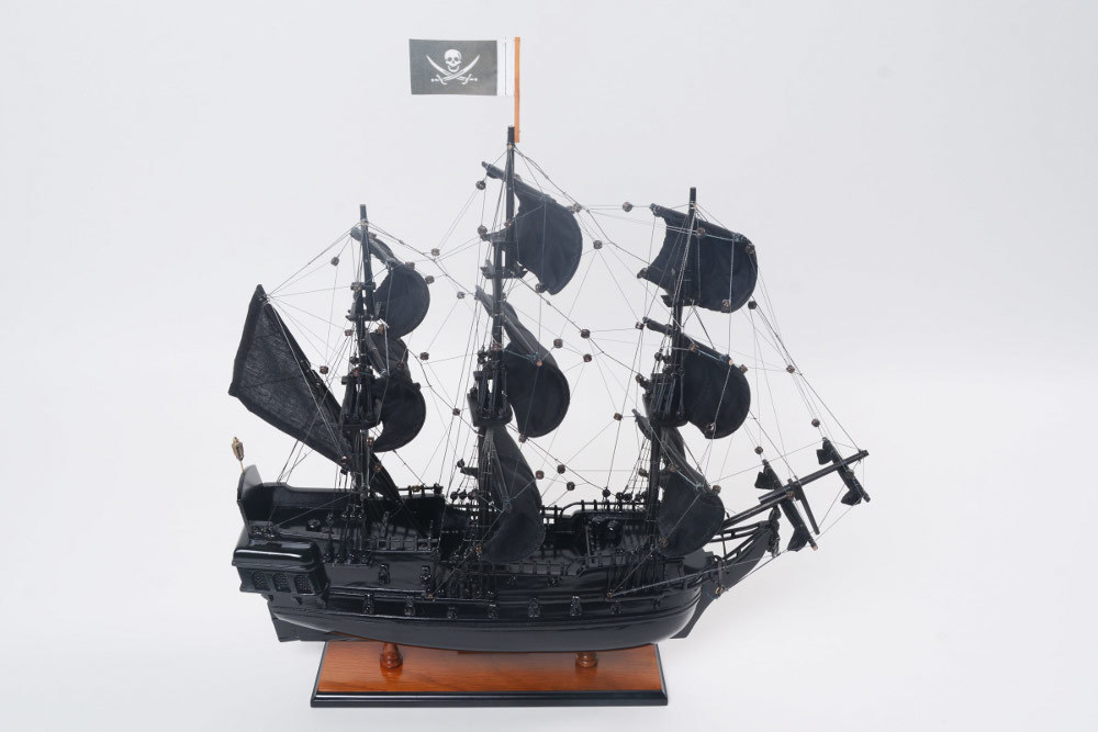 帆船模型 完成品 木製 カリビアンパイレーツ ブラックパール号 全長 47cm インテリア T358_画像3