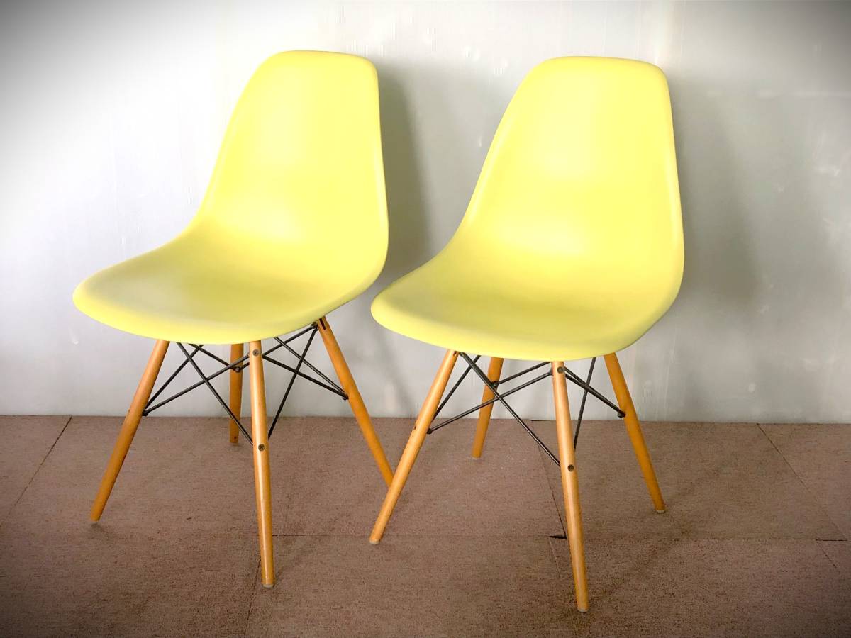 独創的 □vitra/ヴィトラ Eames/イームズ サイドシェルチェア ドゥエル