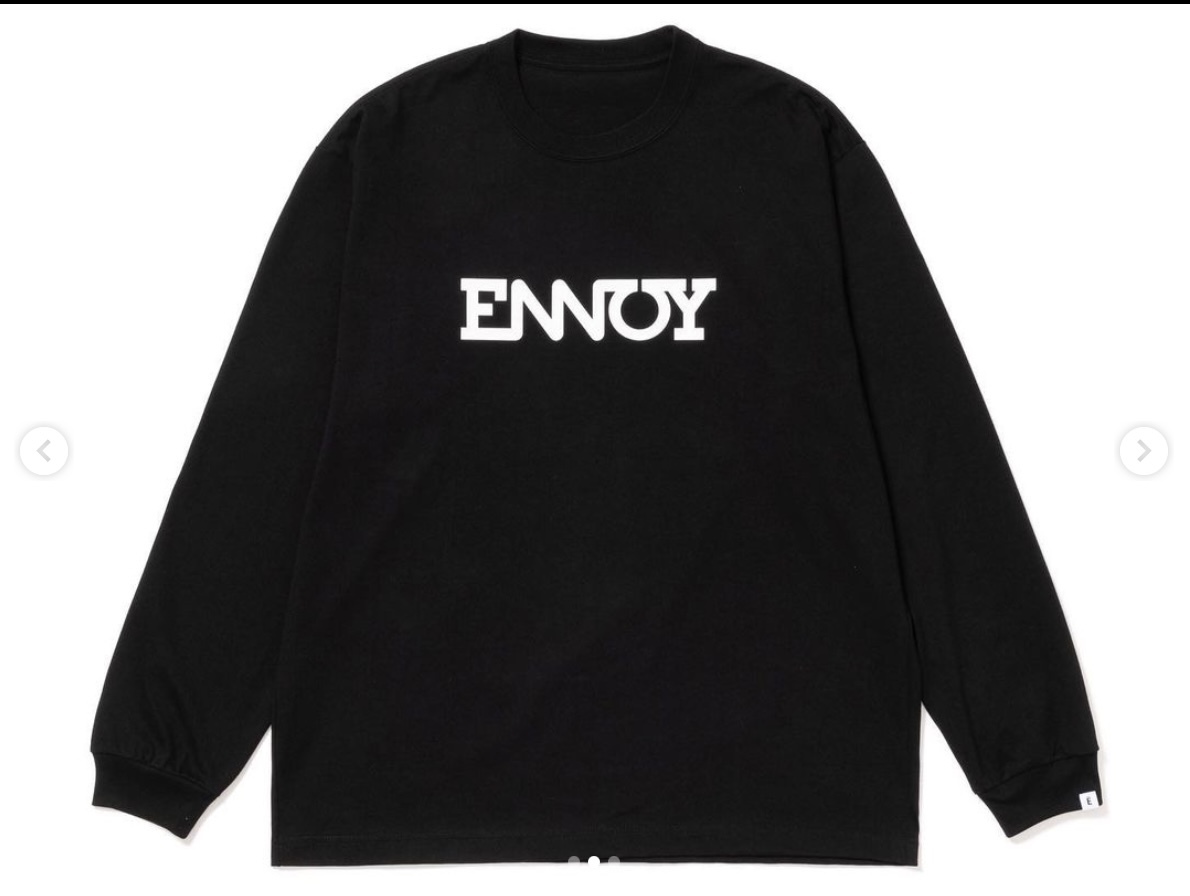 【国内正規未使用】ENNOY　Long Sleeve Electric Logo T-Shirts　スタイリスト私物　Tシャツ_画像1
